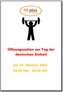 Öffnungszeiten am 03.10.2022